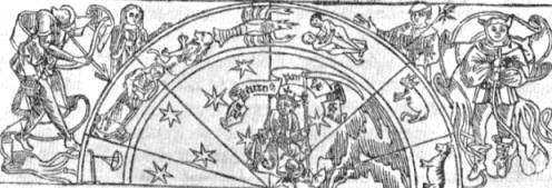 Jednolistov nstnn kalend na poutn ilou; esk prvotisk z roku 1492. (detail)