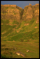 Cliffs above Cleadale settlement, Eigg