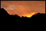 Sunset over Black Cuillin, Skye