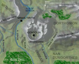 Mapa Gondolinu
